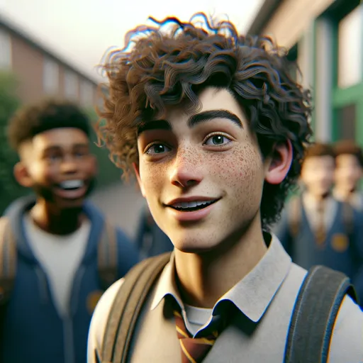 GCSE German speaking practice app preview showing an AI conversation prompt in German