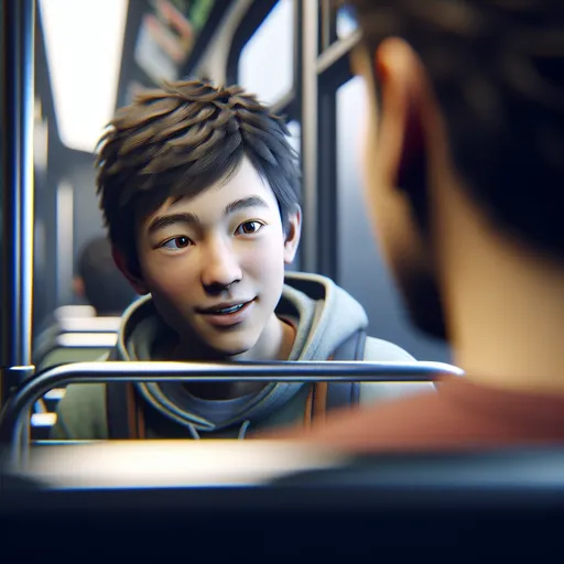 GCSE German speaking practice app preview showing an AI conversation prompt in German