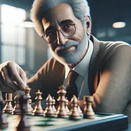 Playing chess with your grandfather