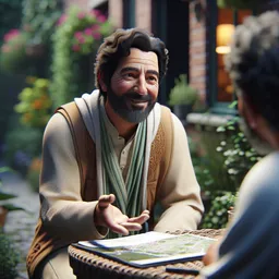 Talking with your neighbor about a trip