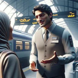 Traveling by train to another city