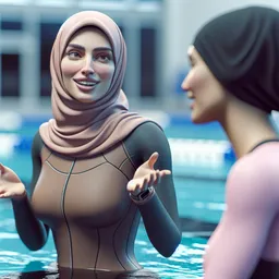 Talking about swimming with your coach